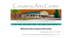 Desktop Screenshot of creameryartscenter.org