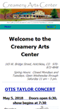 Mobile Screenshot of creameryartscenter.org